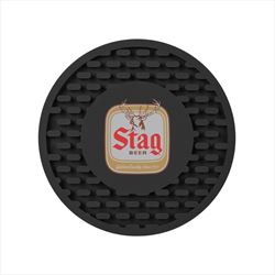 HST40014 Heavy Duty Round PVC Soft Rubber Coaster with Custom Imprint